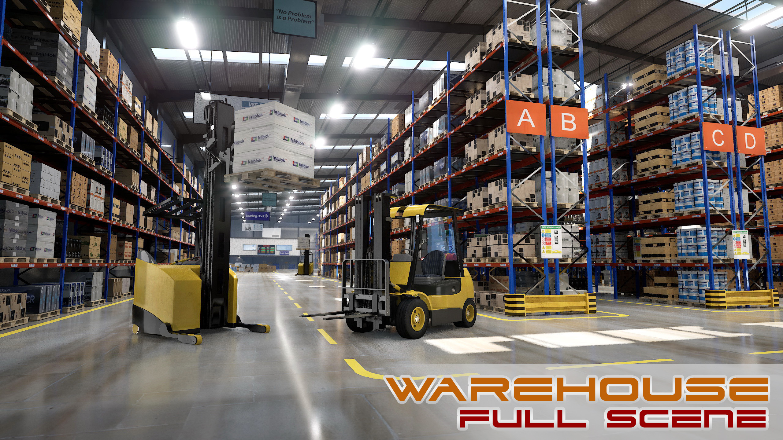 Warehouse Full Scene | Fab