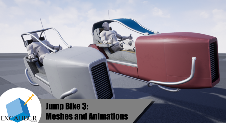 Sci-Fi Jump Bike 3 (Model and Animations) | Fab