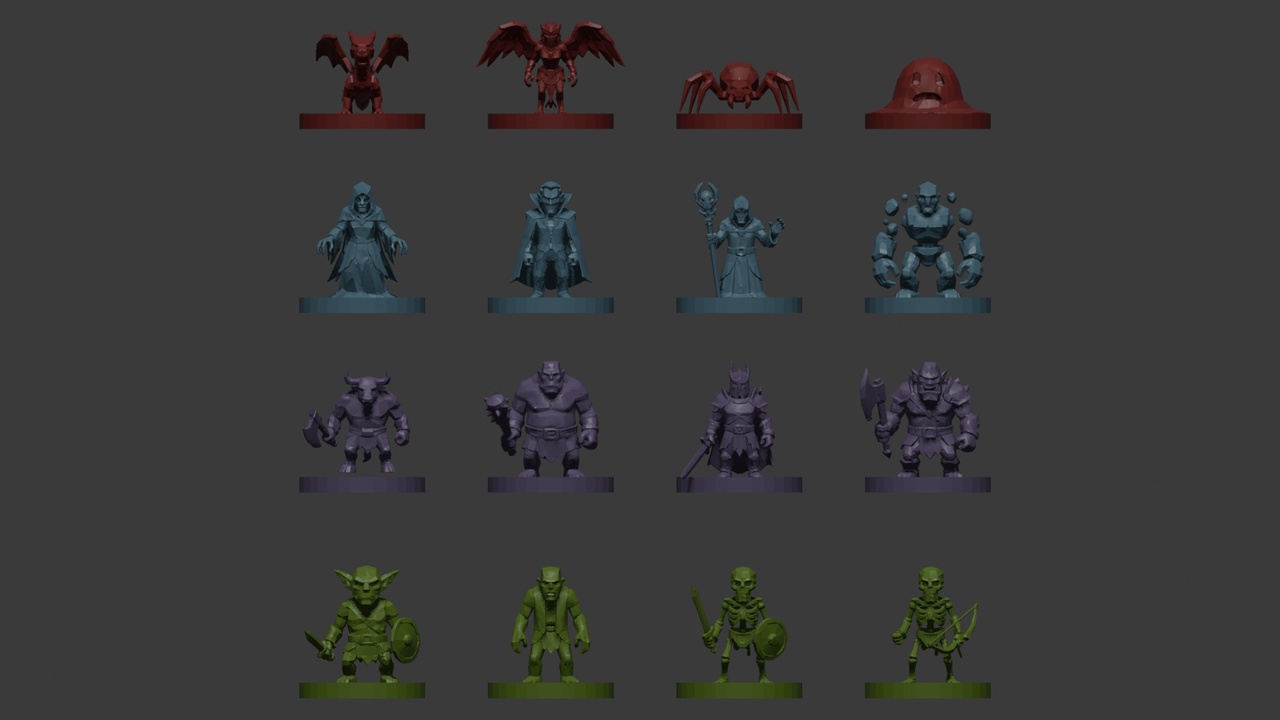 Media 1 for listing Pixit3D ToyMonsters Fantasy Characters Rigged