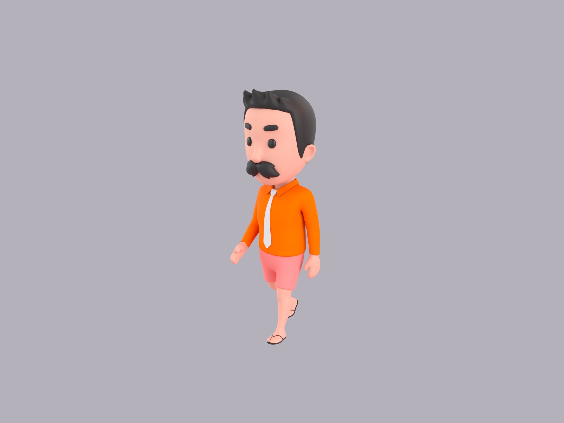 Cartoon Male Character Rigged 124 | Fab