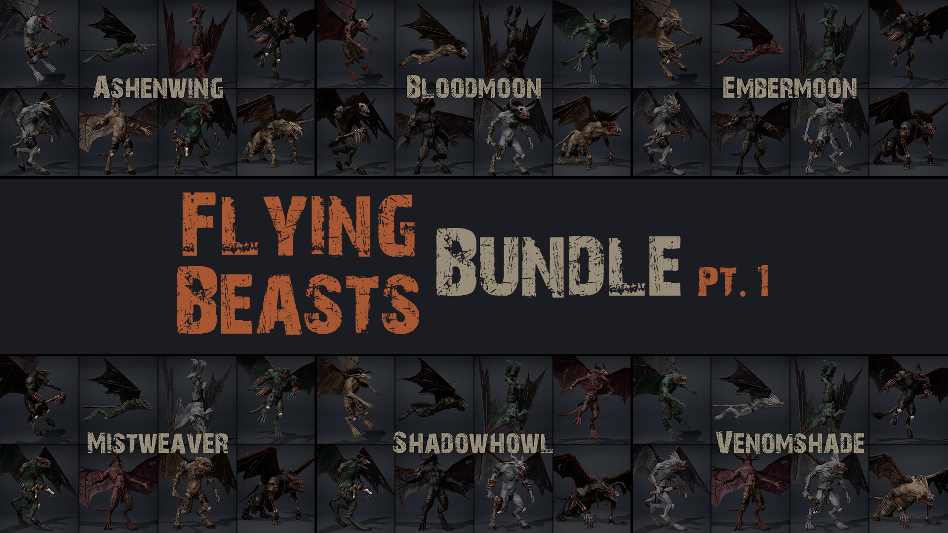 Flying Beasts Bundle Pt1 | Fab