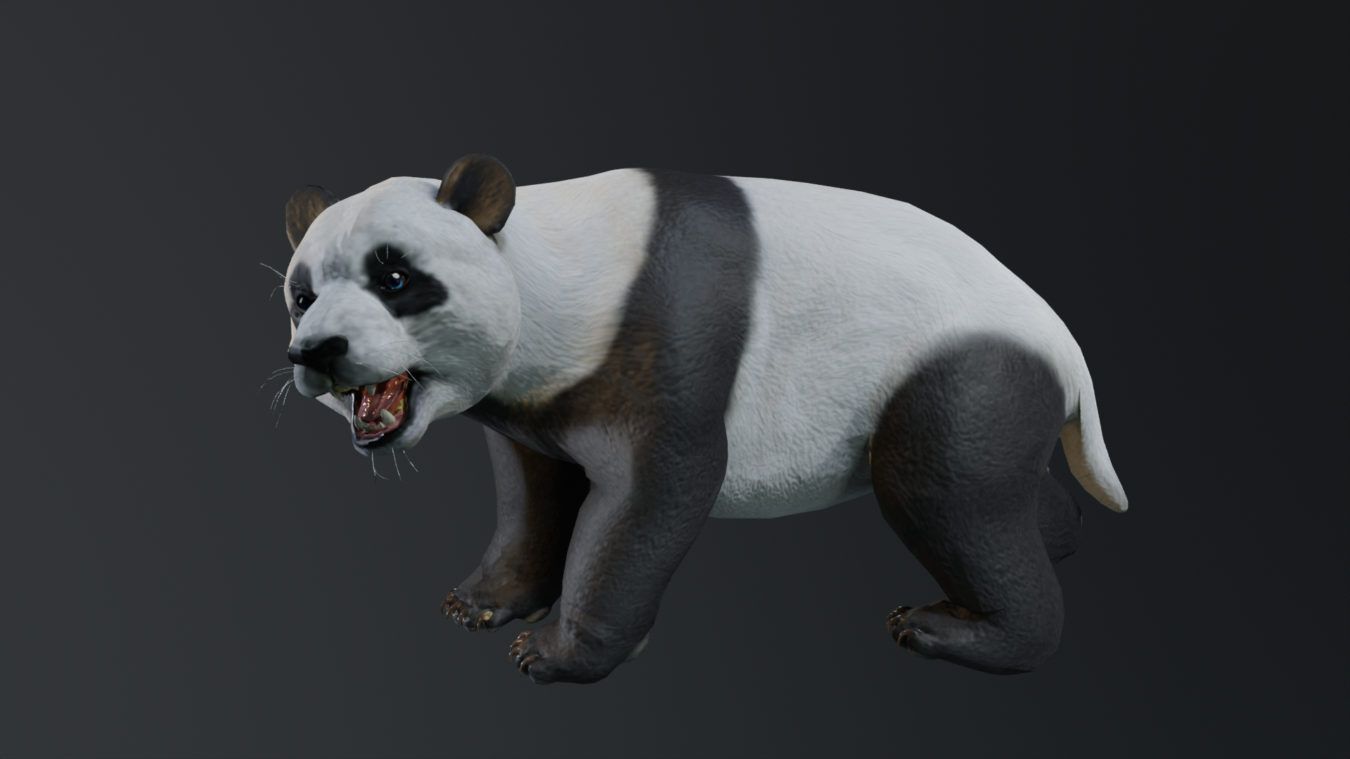 Lowpoly Stylized Panda Rigged and Animated | Fab