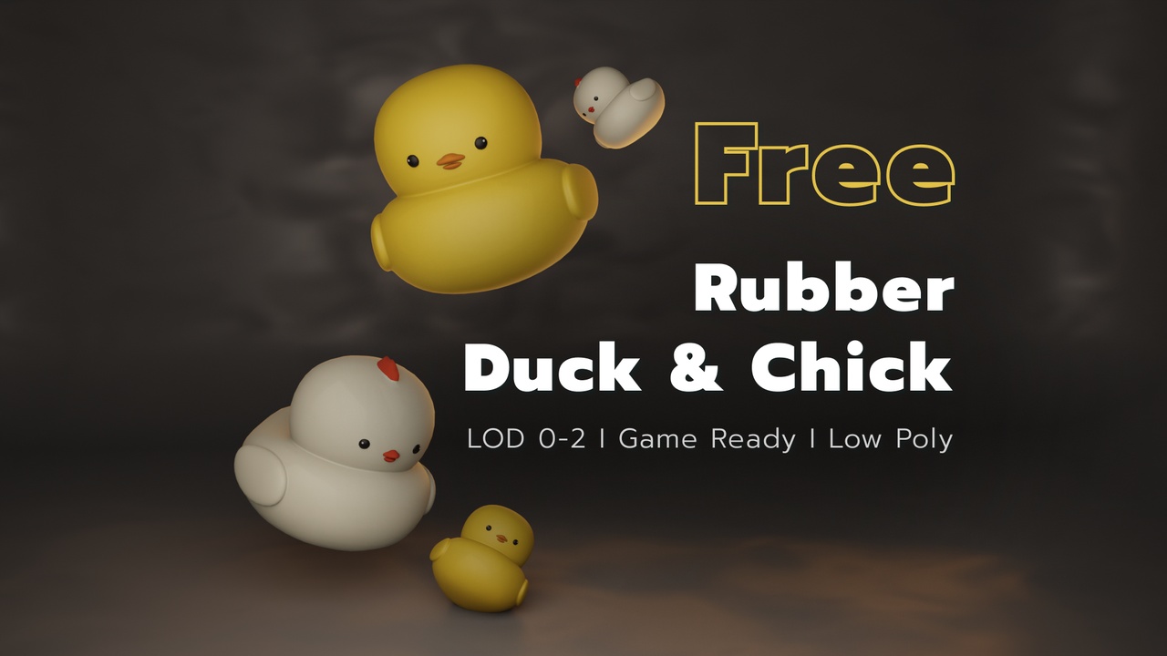 Media 1 for listing FREE Rubber Duck and Chick