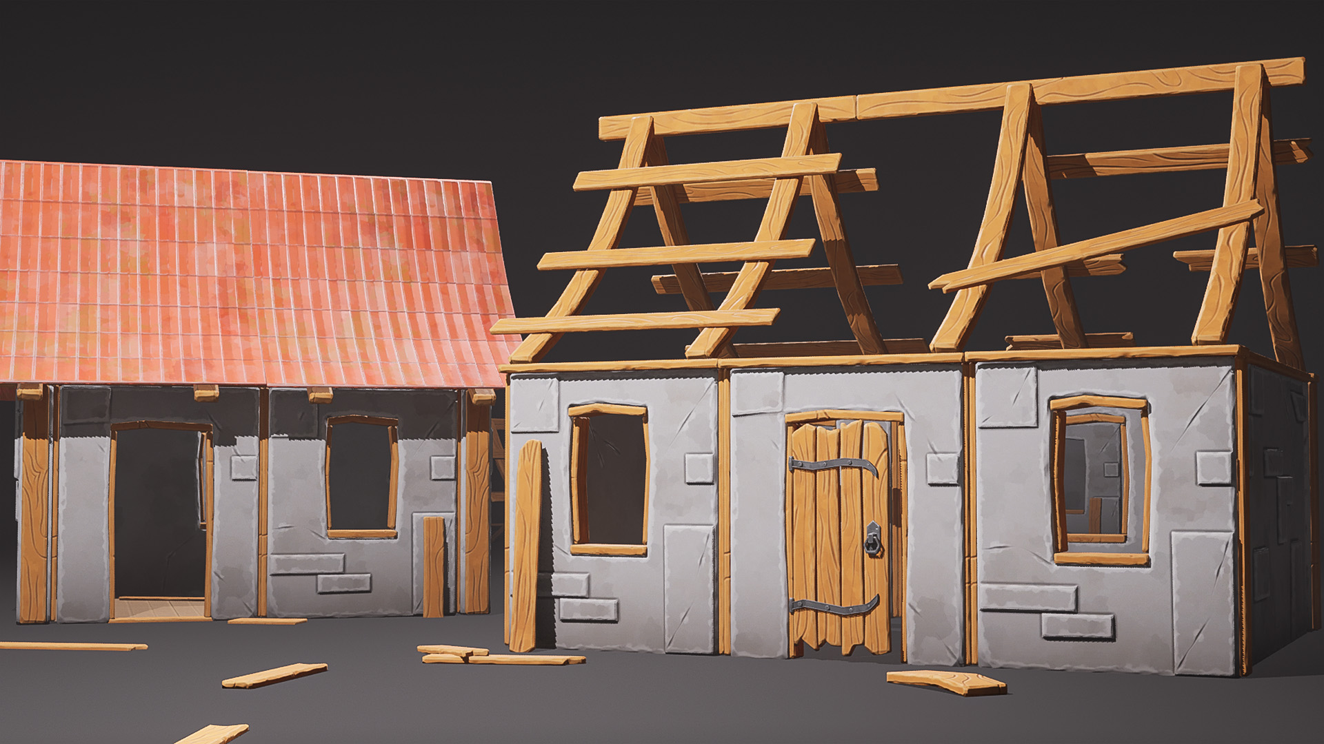 Stylized Medieval House | Fab