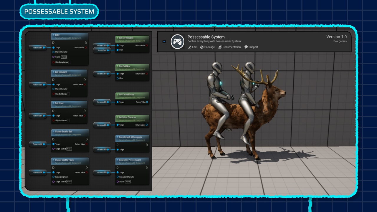 Media 1 for listing Possessable (Riding) System – Multiplayer & Performance