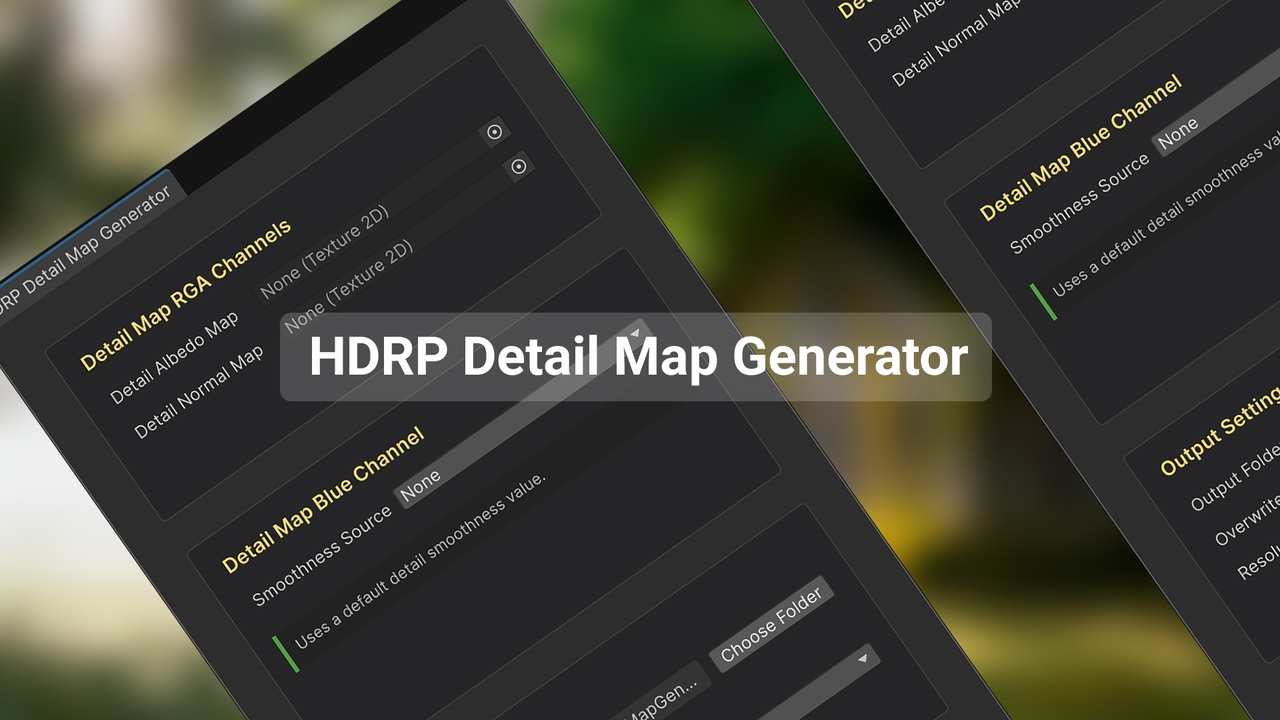 Media 1 for listing HDRP Detail Map Generator