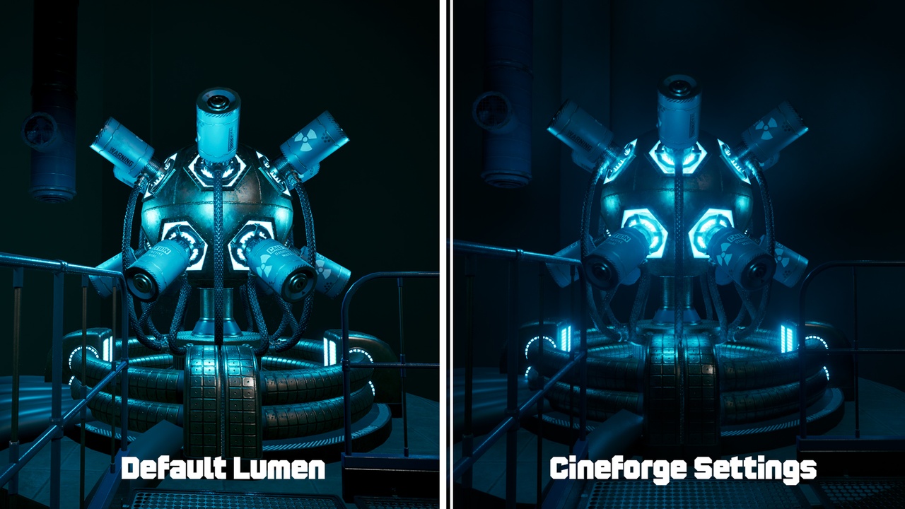 Media 1 for listing CineForge — One-Stop Cinematic Toolkit: Lumen, Path Tracer, MRQ, ACES & Cameras