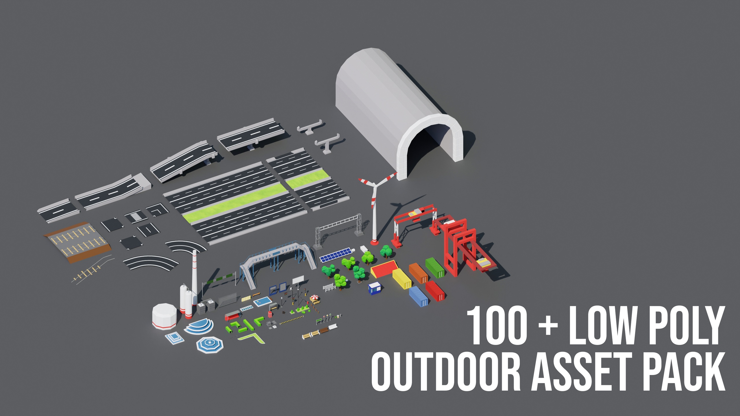 Media 1 for listing Low Poly City Props (Buildings & Street Props ) Game ready