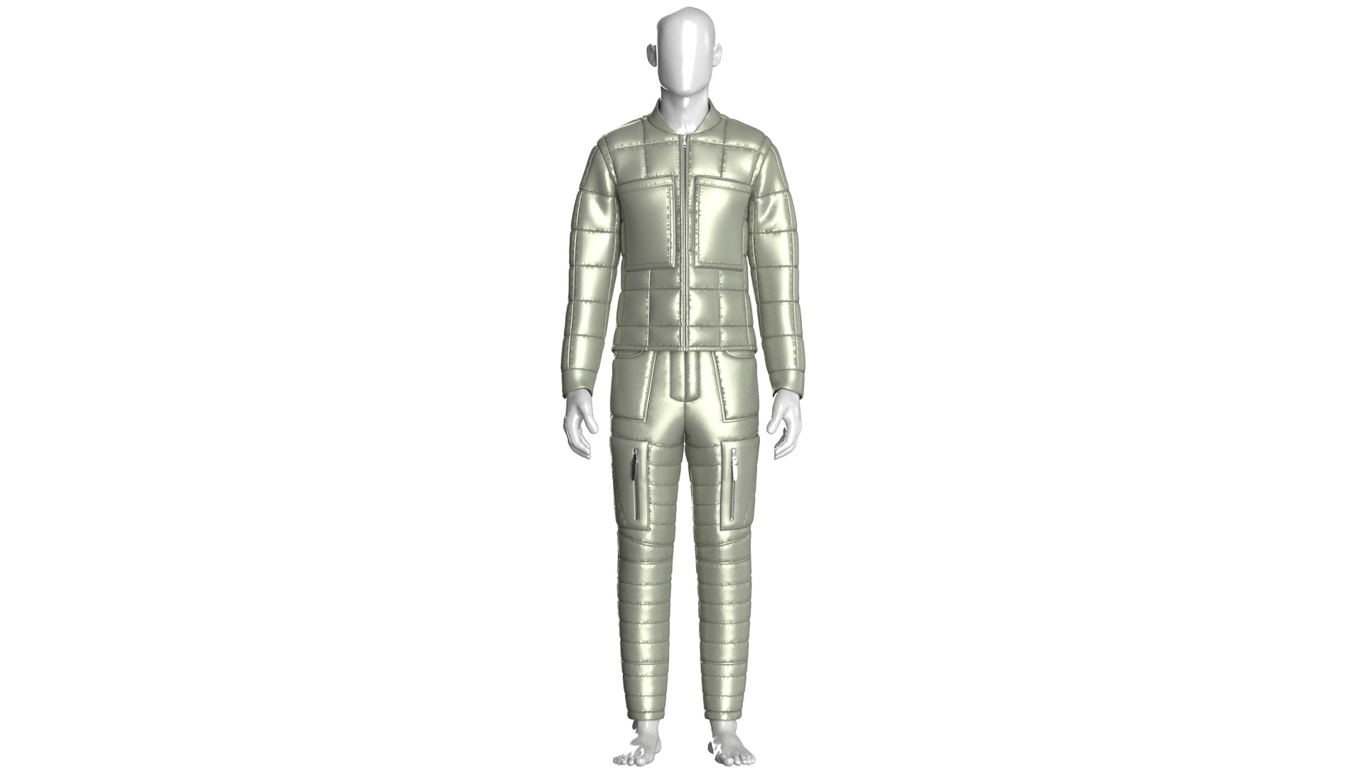 Media 1 for listing Men Puffer Jacket With Pant - Outfit V2 | High Poly