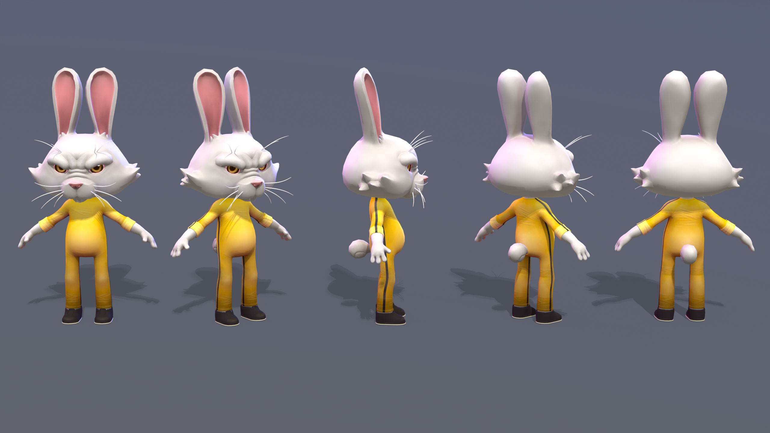 Rabbit Modface Rabbit Stylized | Fab