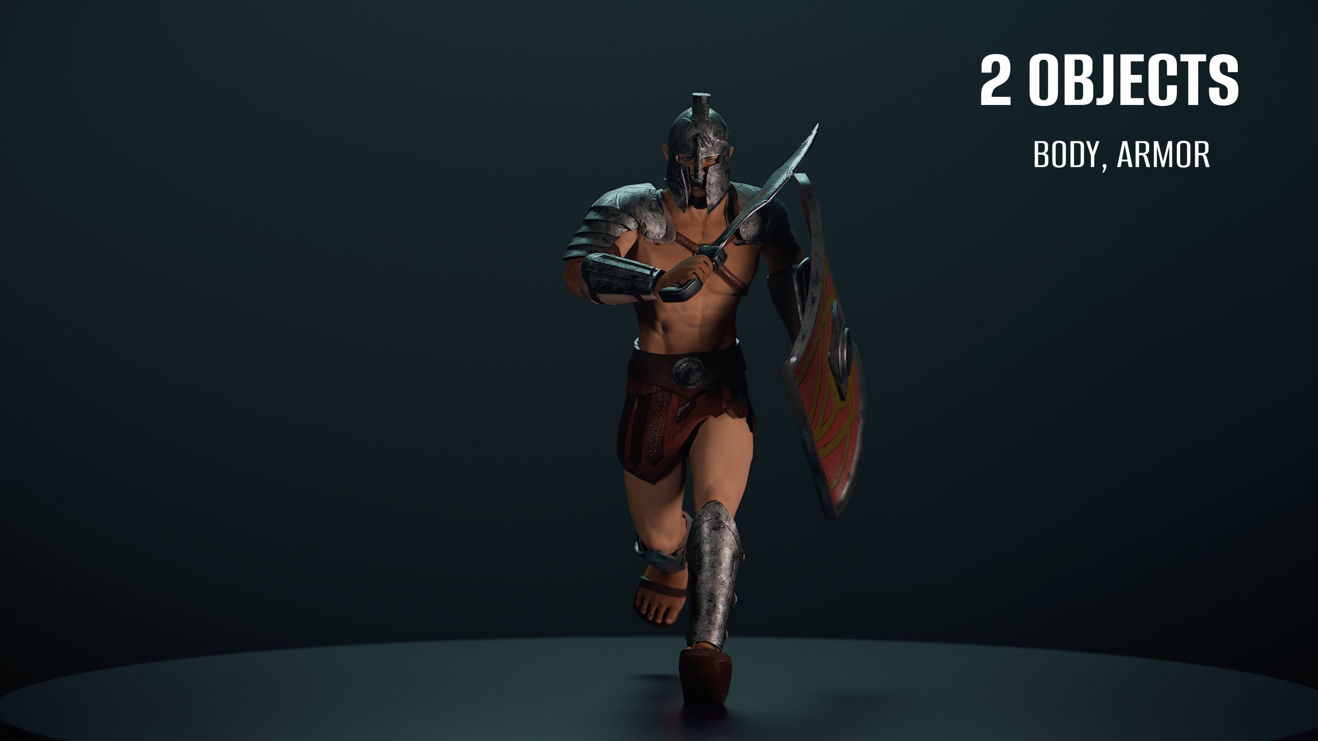 Media 1 for listing Spartan Gladiator – Game Ready Character
