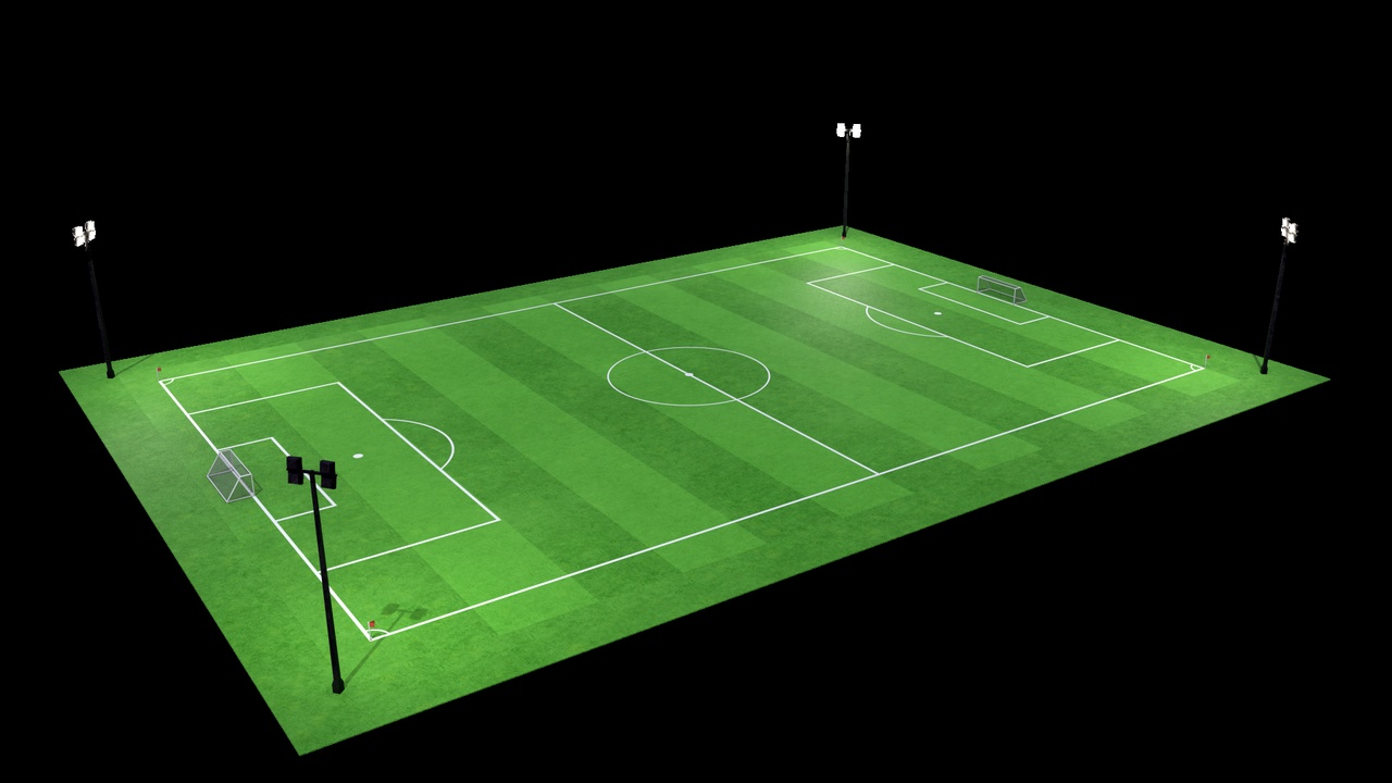 Media 1 for listing Low Poly Soccer/ Football Field v2