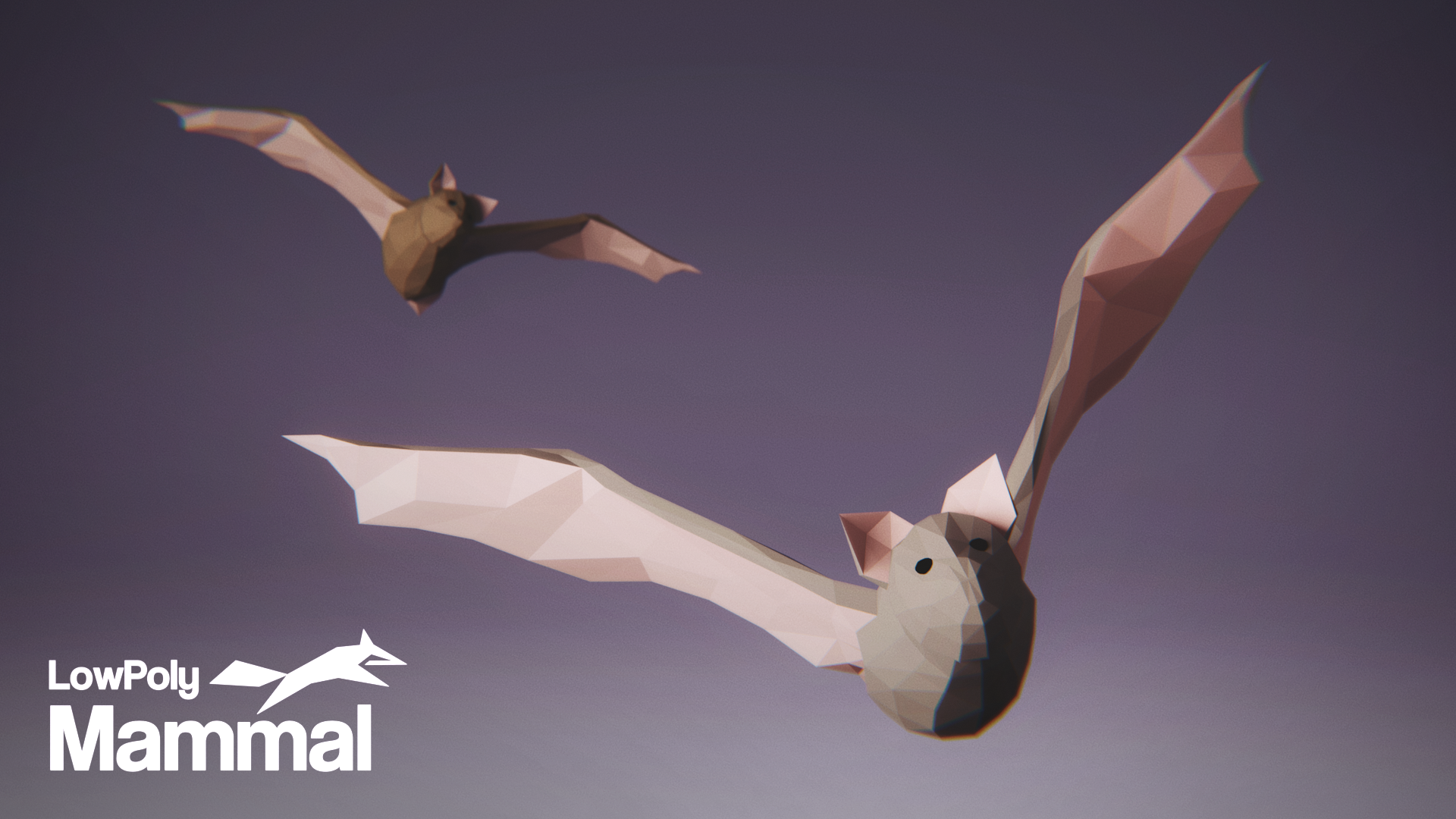 Low Poly Mammal: Bat | Fab