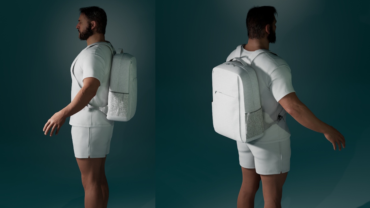 Media 1 for listing Minimal Laptop Backpack - Metahuman Compatible