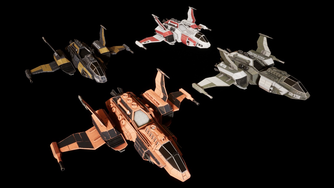 Shadow Interceptor Sci-Fi Interceptor MK3 Space Fighter | Fab