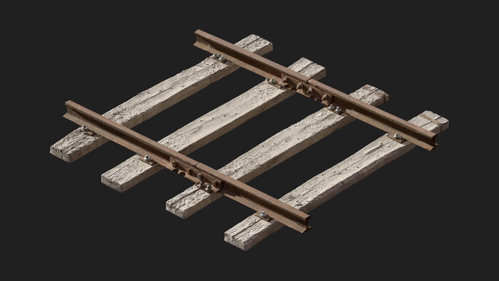Standing Module Train Track Modular Railway Track | Fab