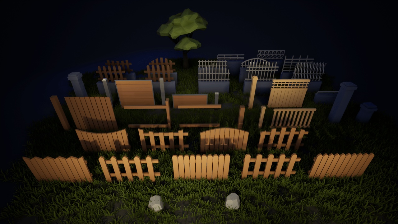 Multimedia 1 para anuncio Low Poly: Fences