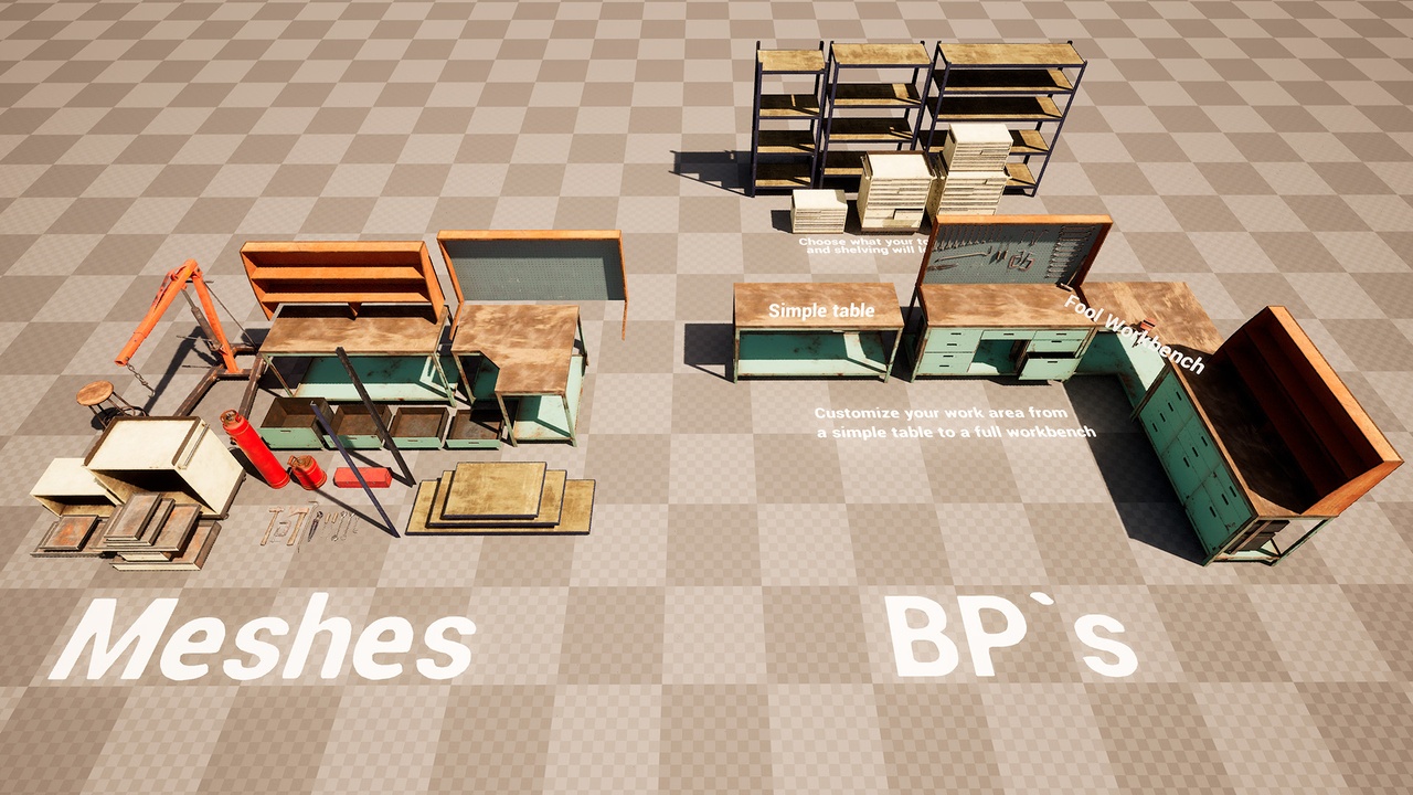 Media 1 for listing Gas Station Pack VOL.2. Car repair shop