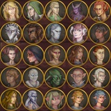 Fantasy Characters Sketched Hero Tokens | Fab