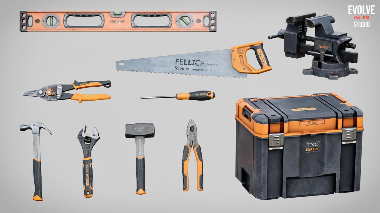 Media 1 for listing Industrial Hand Tools Props Pack