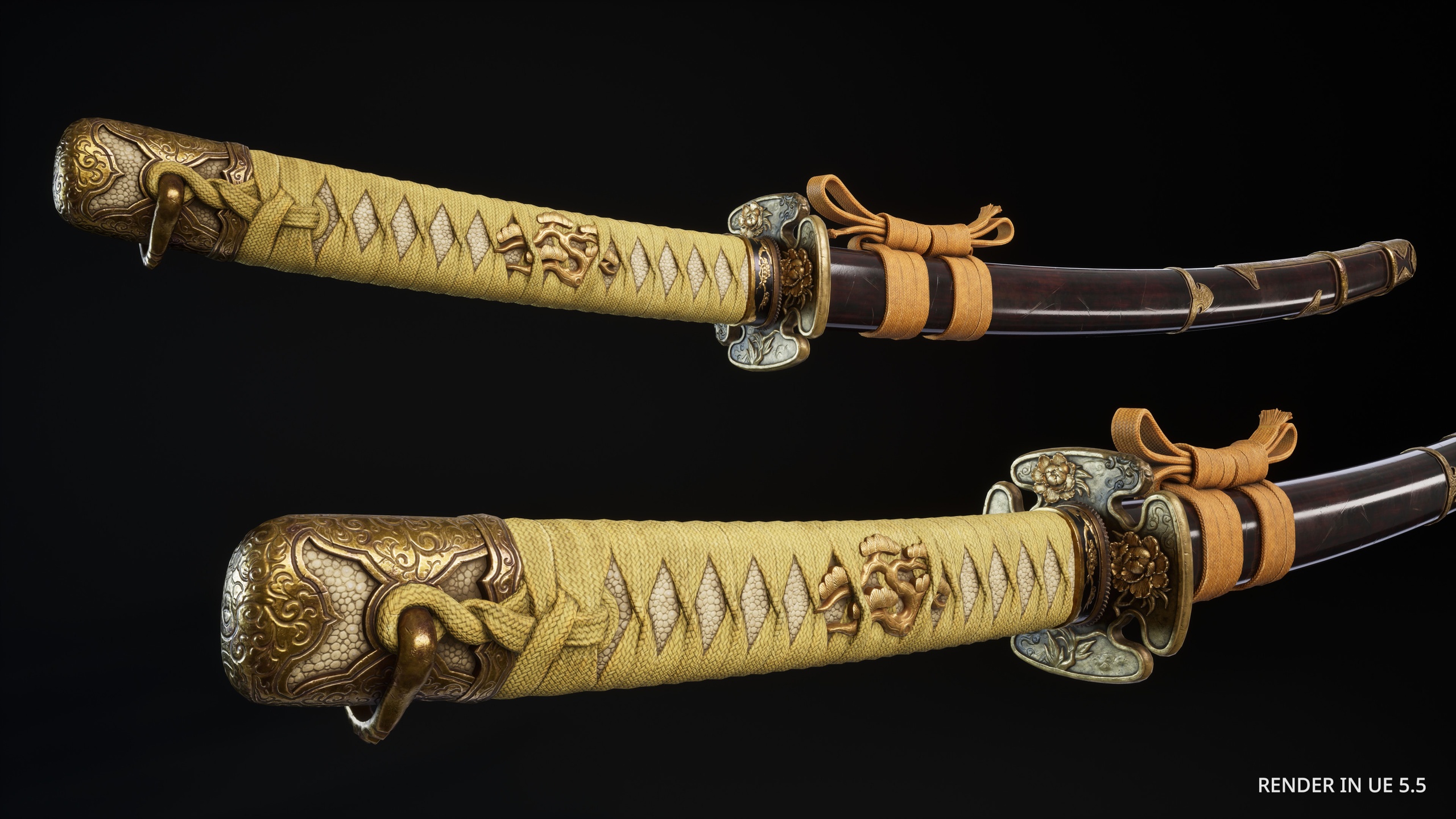 Media 1 for listing Samurai Katana Modular Pack Peony Flower