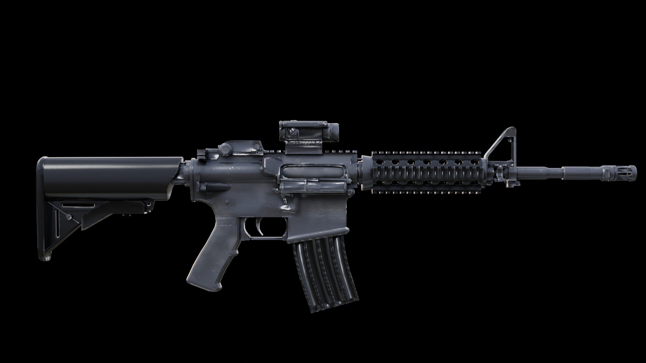 Media 1 for listing Military Equipment 3D Model Pack – Rifle, Grenade, Binoculars & Radio