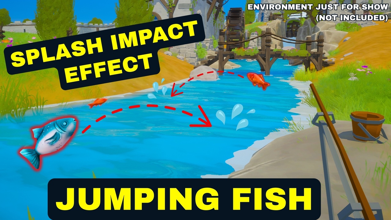 Media 1 for listing Niagara Jumping Fish & Splash Effect