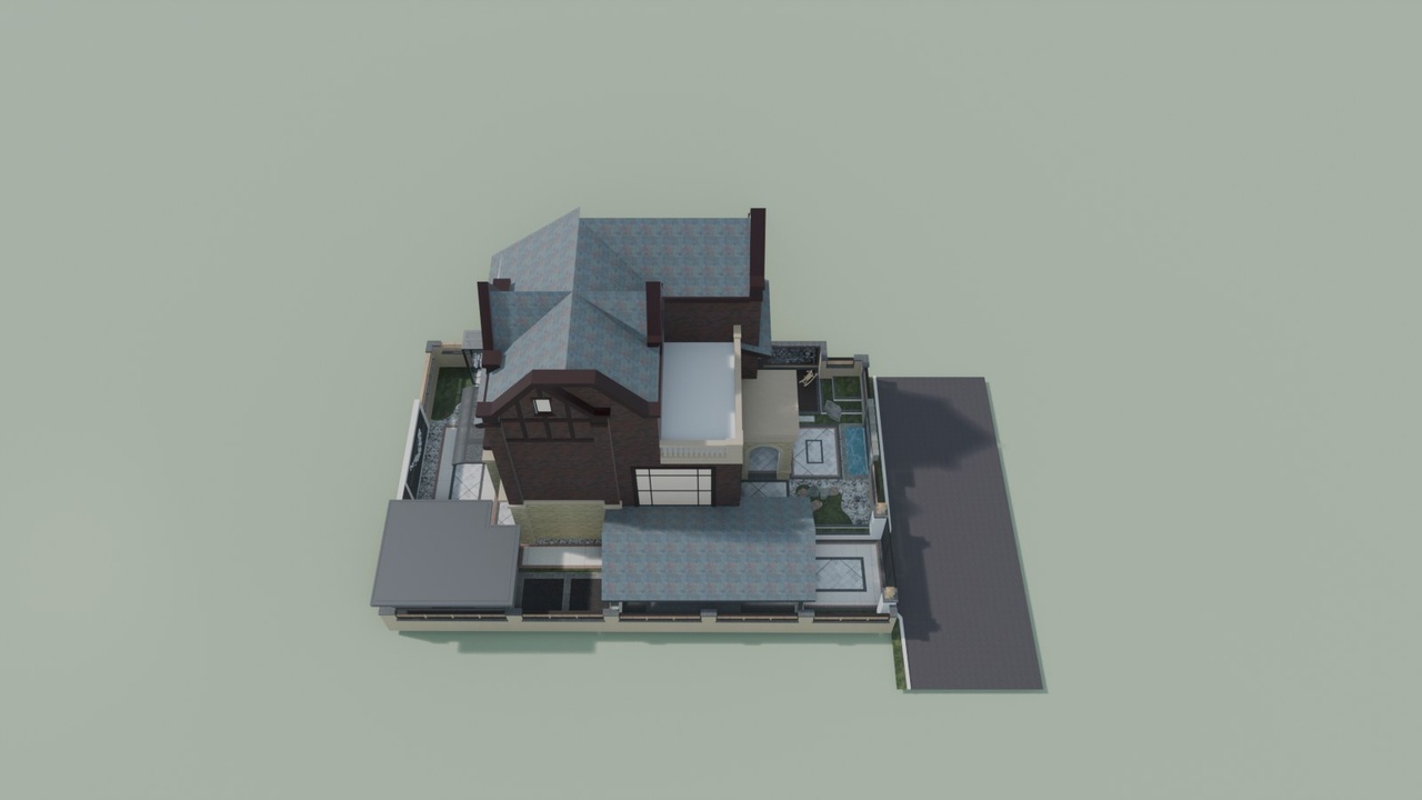 Media 1 for listing High Precision Southeast Asia Style Garden Landscape 3D Model
