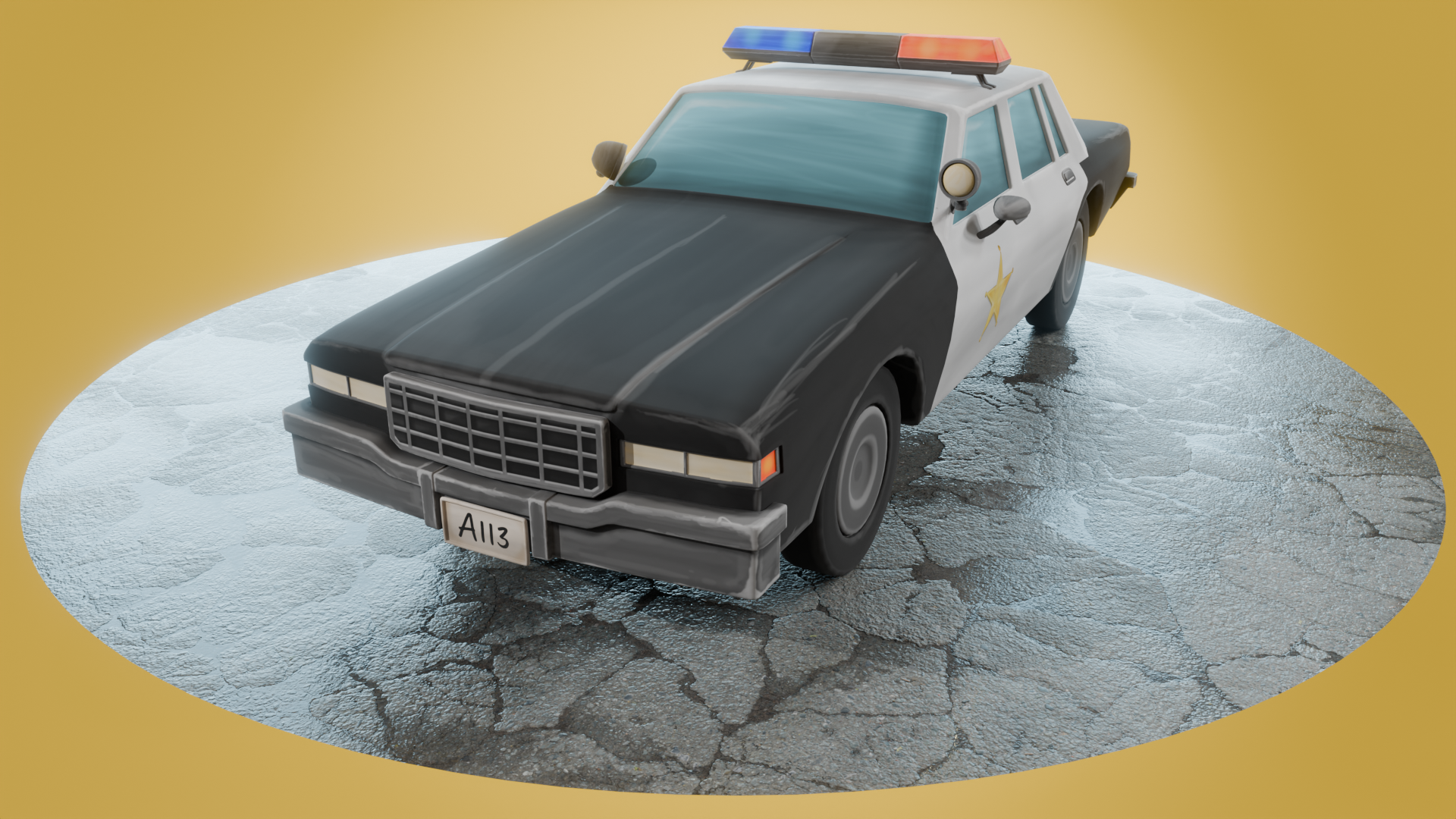 Stylized Police Car | Fab