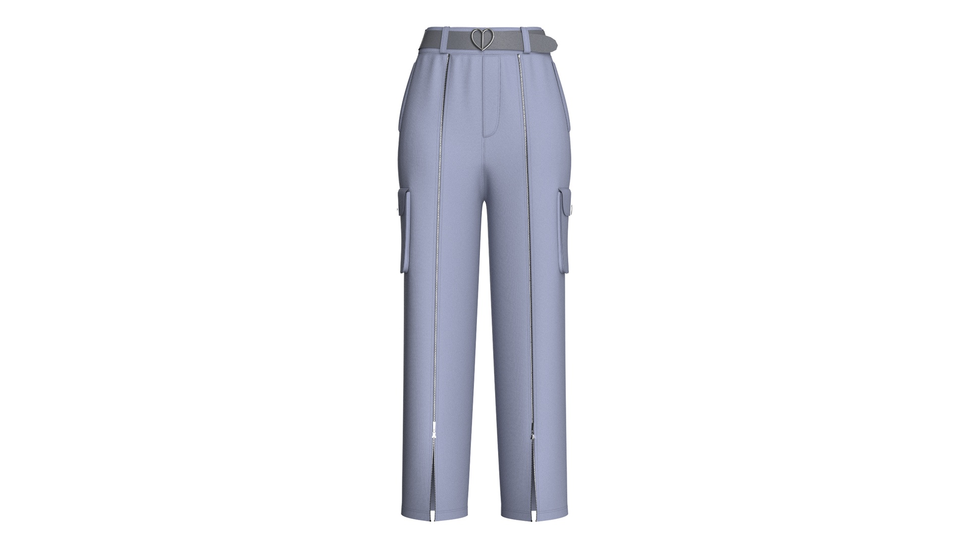 Media 1 for listing Girls Font Panelled Zip - Up Cargo Pants | High Poly