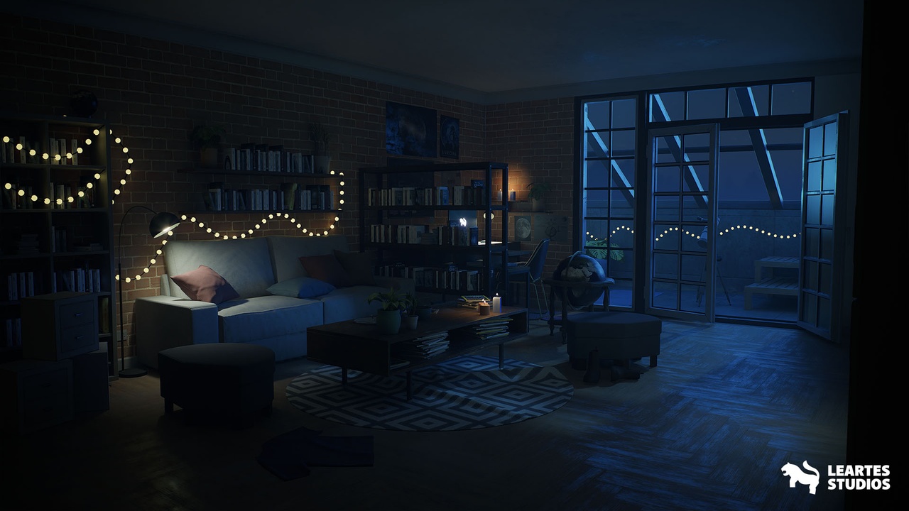 商品 Student Apartment Interior ( Student Apartment Interior Flat Environment House ) 的媒体 1