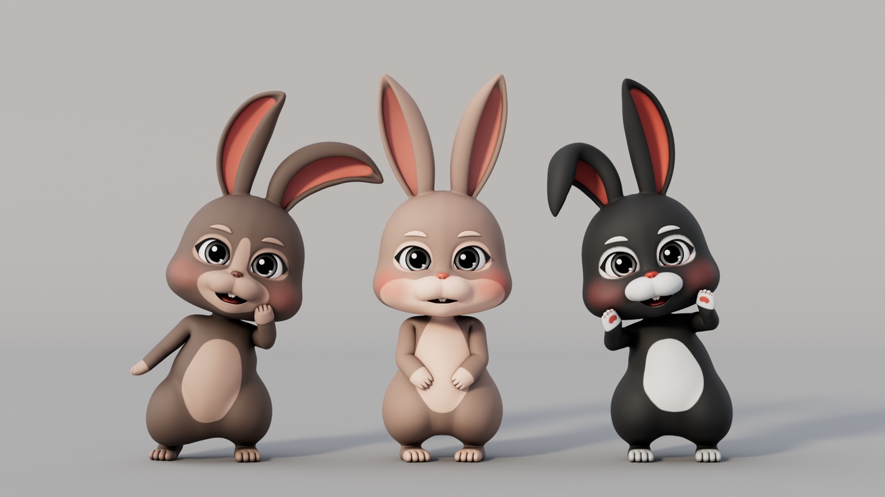Media 1 for listing Rigged Cartoon Rabbit