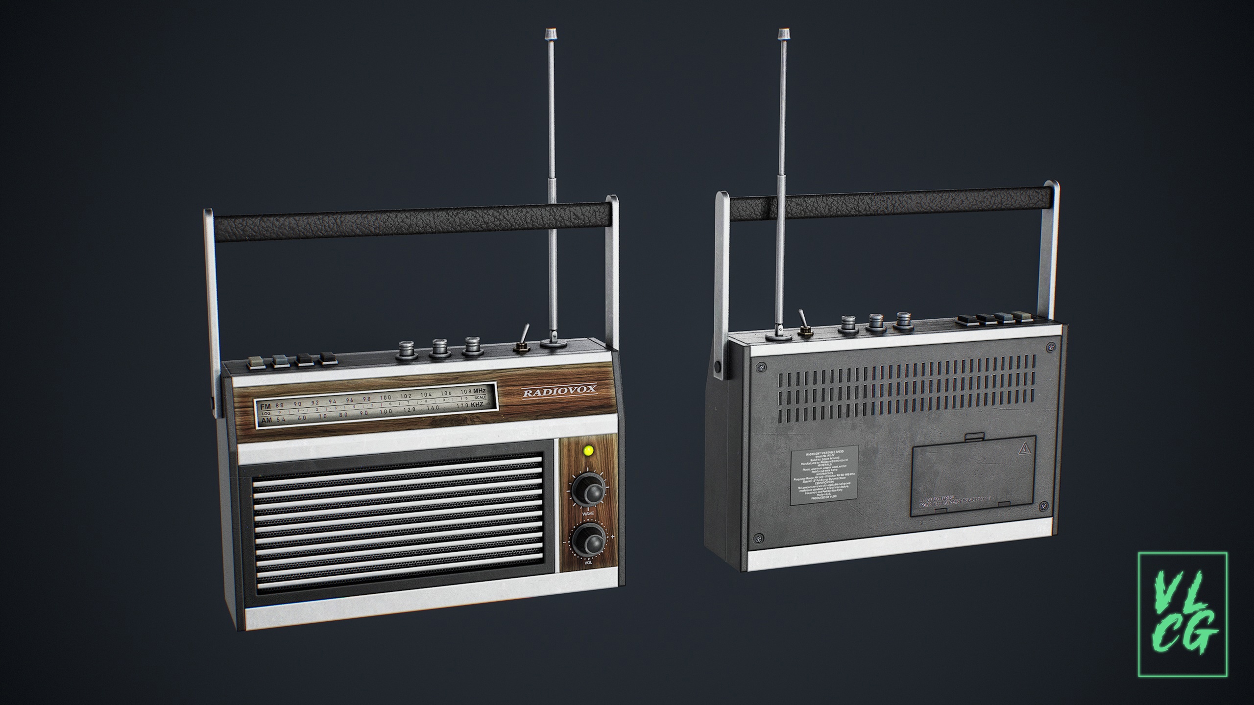 Media 1 for listing VLCG - Radio - Retro Old Portable Radio 1980s