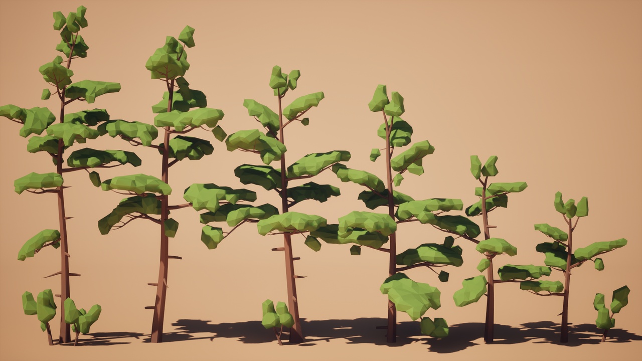 Media 1 for listing Low Poly: Pine Trees