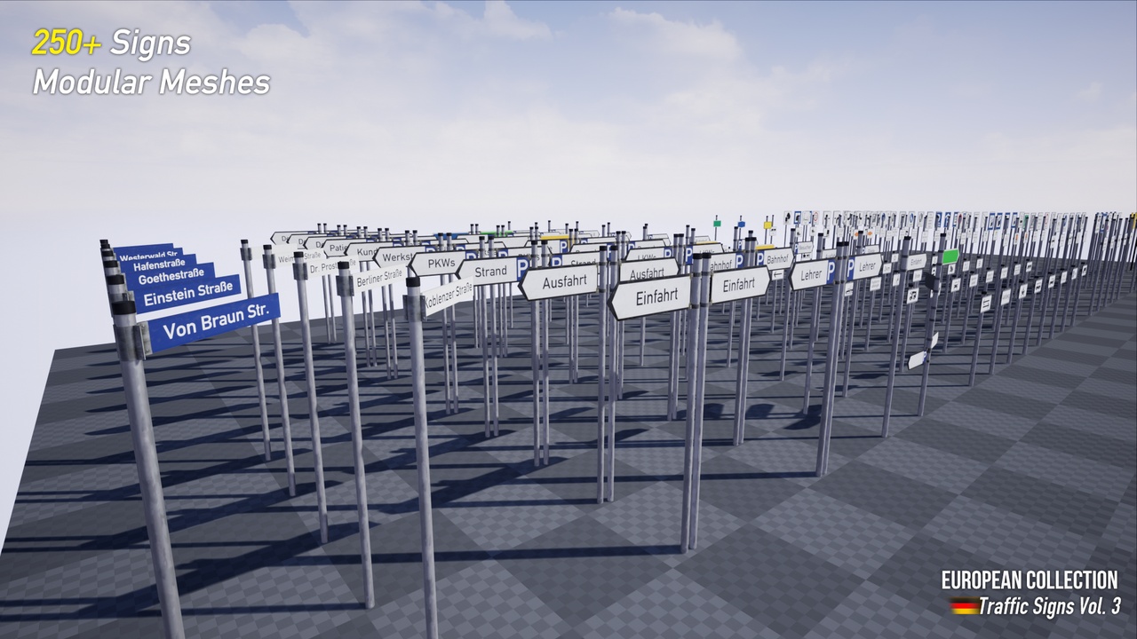 商品 European Collection: German Traffic Signs Vol. 3 - Additional Signs 的媒体 1