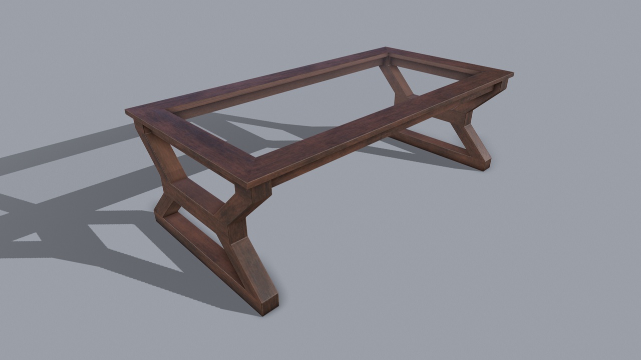 Media 1 for listing Wooden coffee table with glass (x4 models)