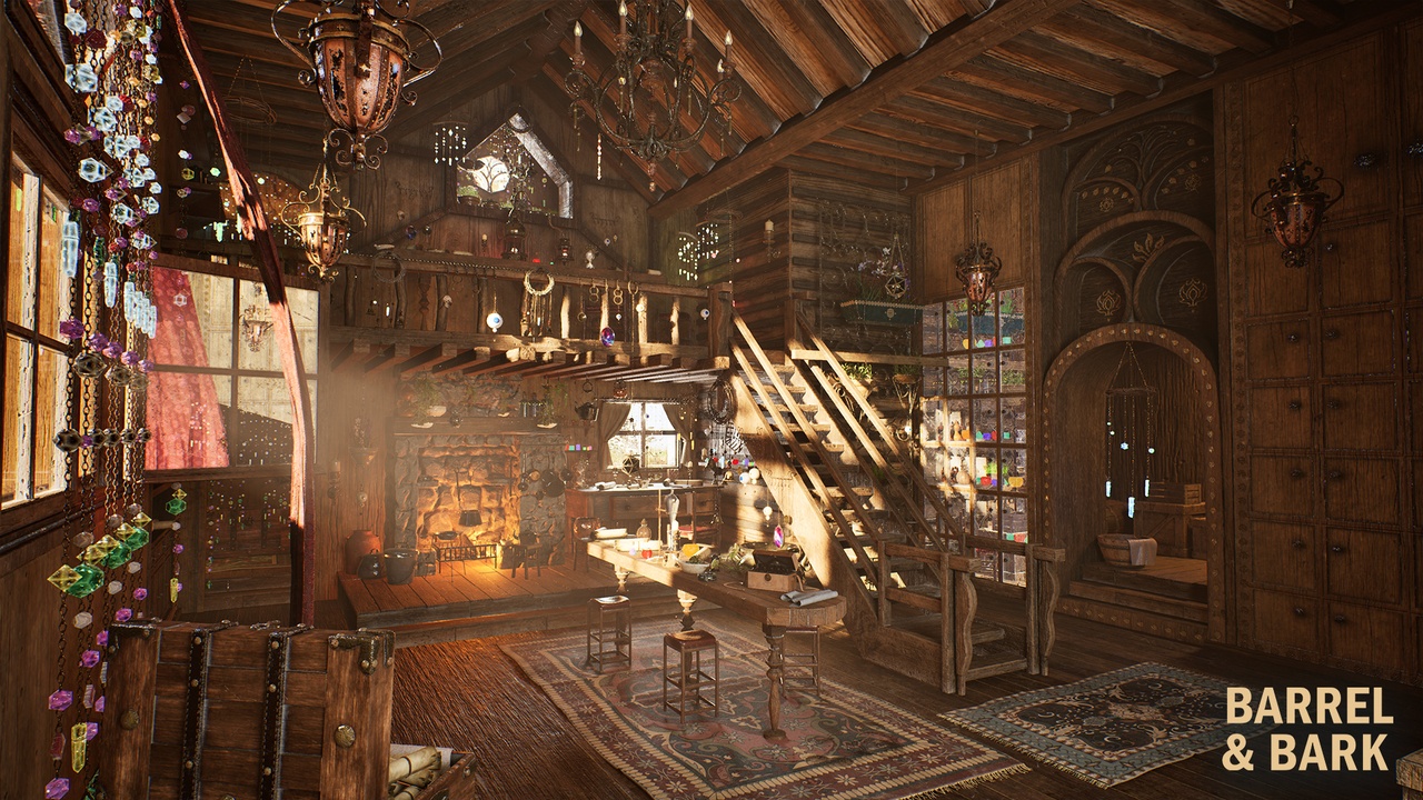 Media 1 for listing Fantasy Alchemist House Environment