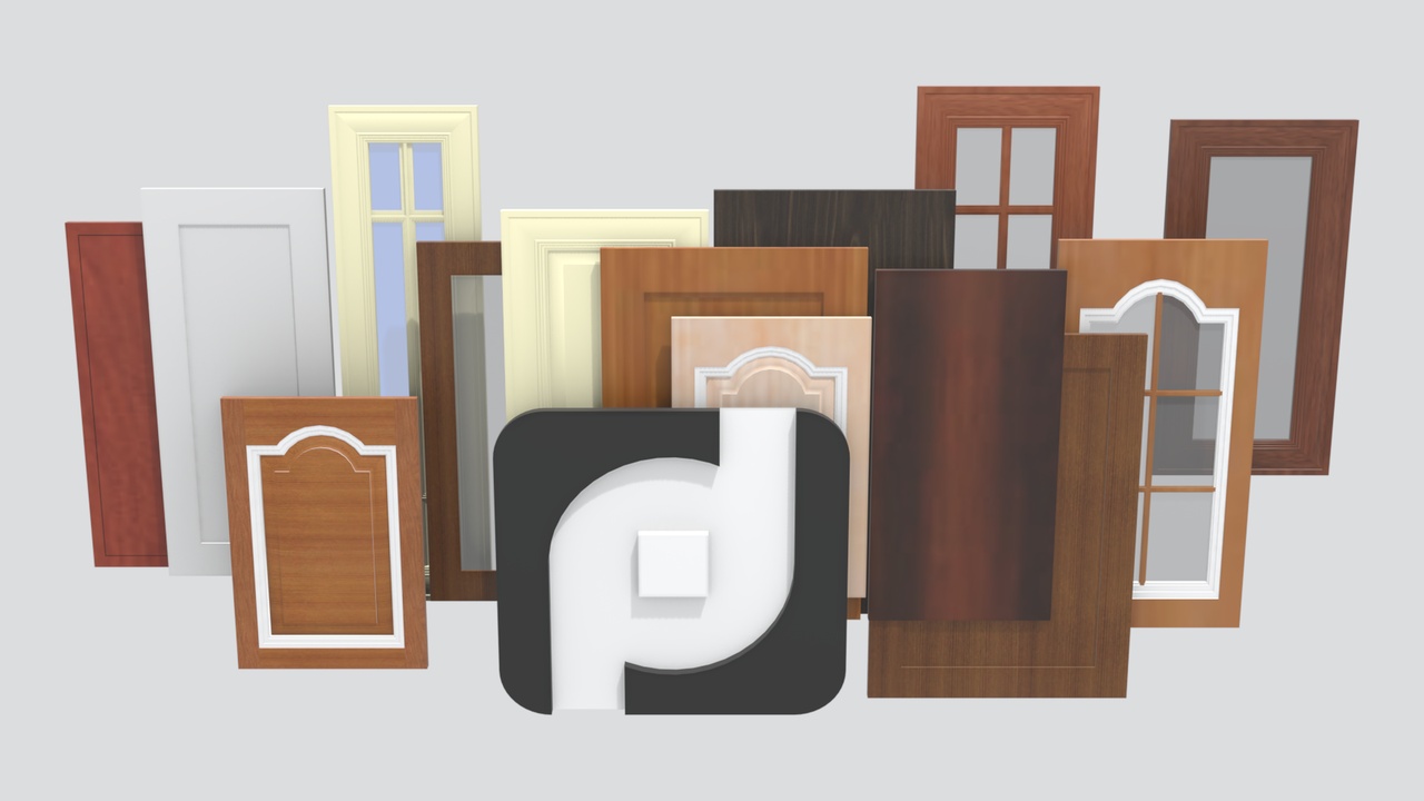 Media 1 for listing Interior Door Collection for Kitchen and Living Room 3D Model