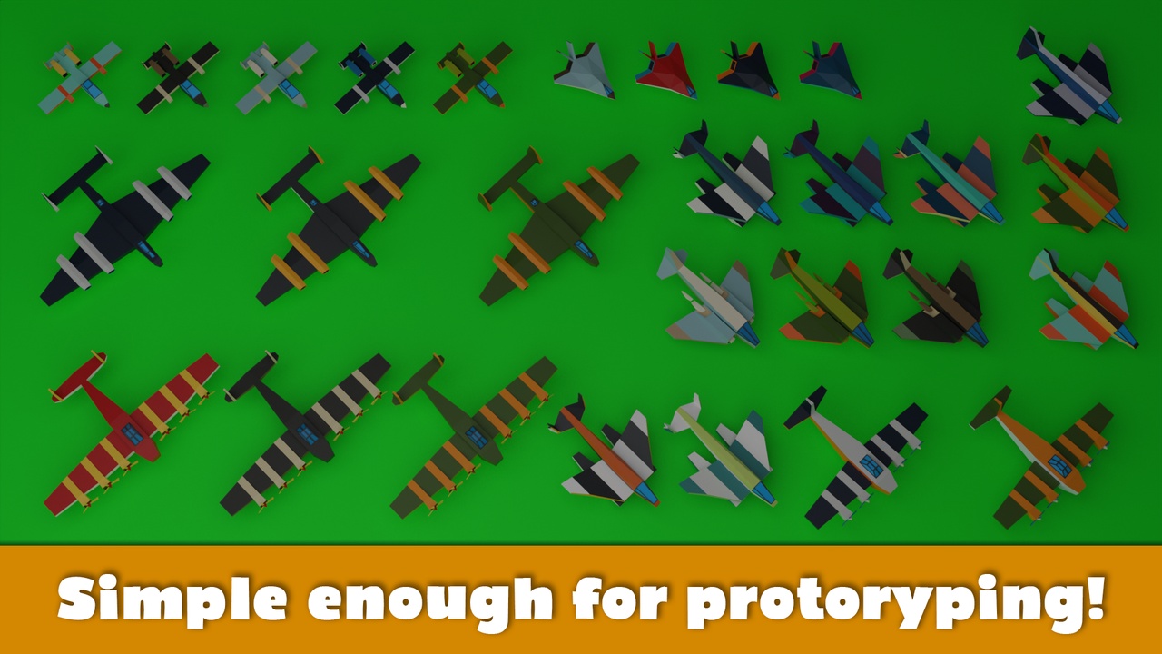 Media 1 for listing Simple Low Poly Airplanes
