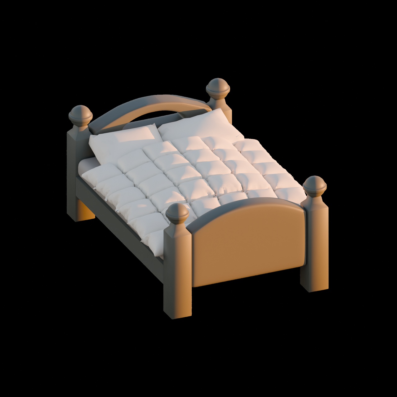 Media 1 for listing BED - LOW POLY