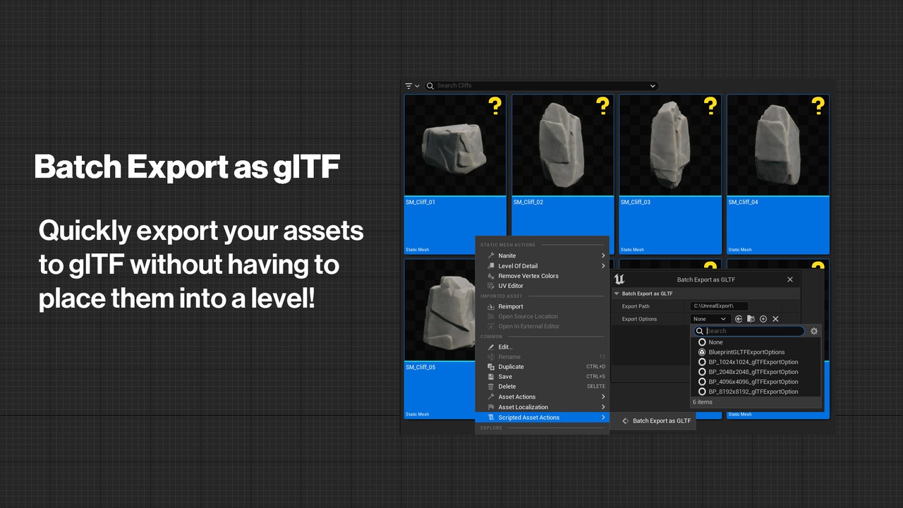 Media 1 for listing Unreal to Blender Exporter