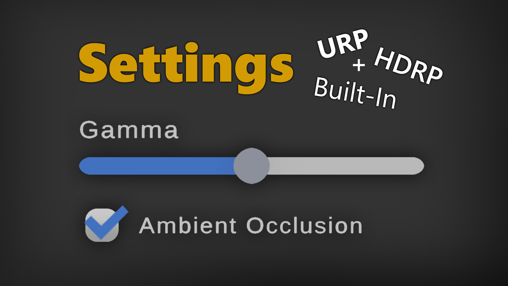 Settings & Game Options Creator for Unity | Fab