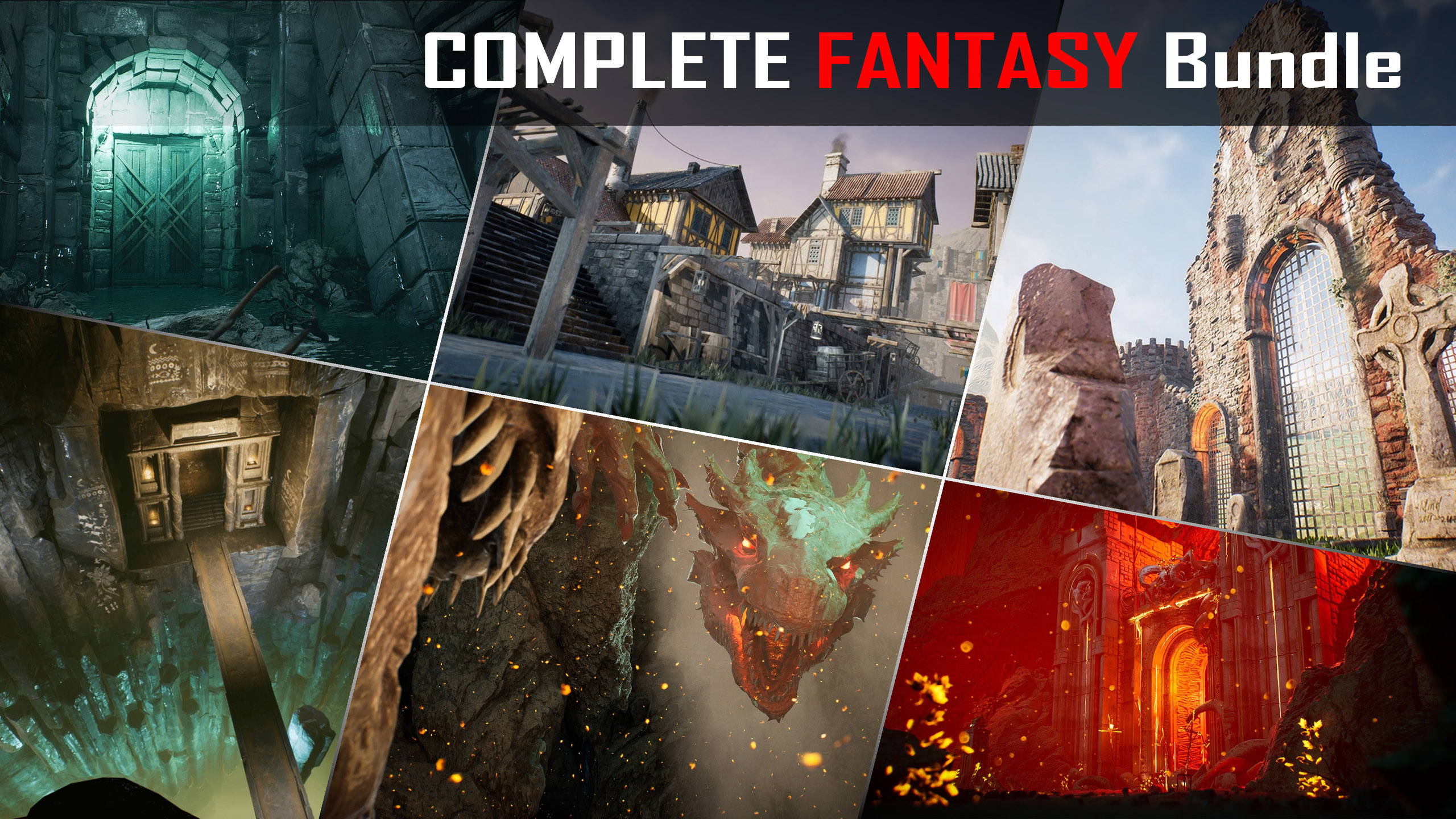 Fantasy Kitbashing Complete Fantasy Environmnent Bundle | Fab