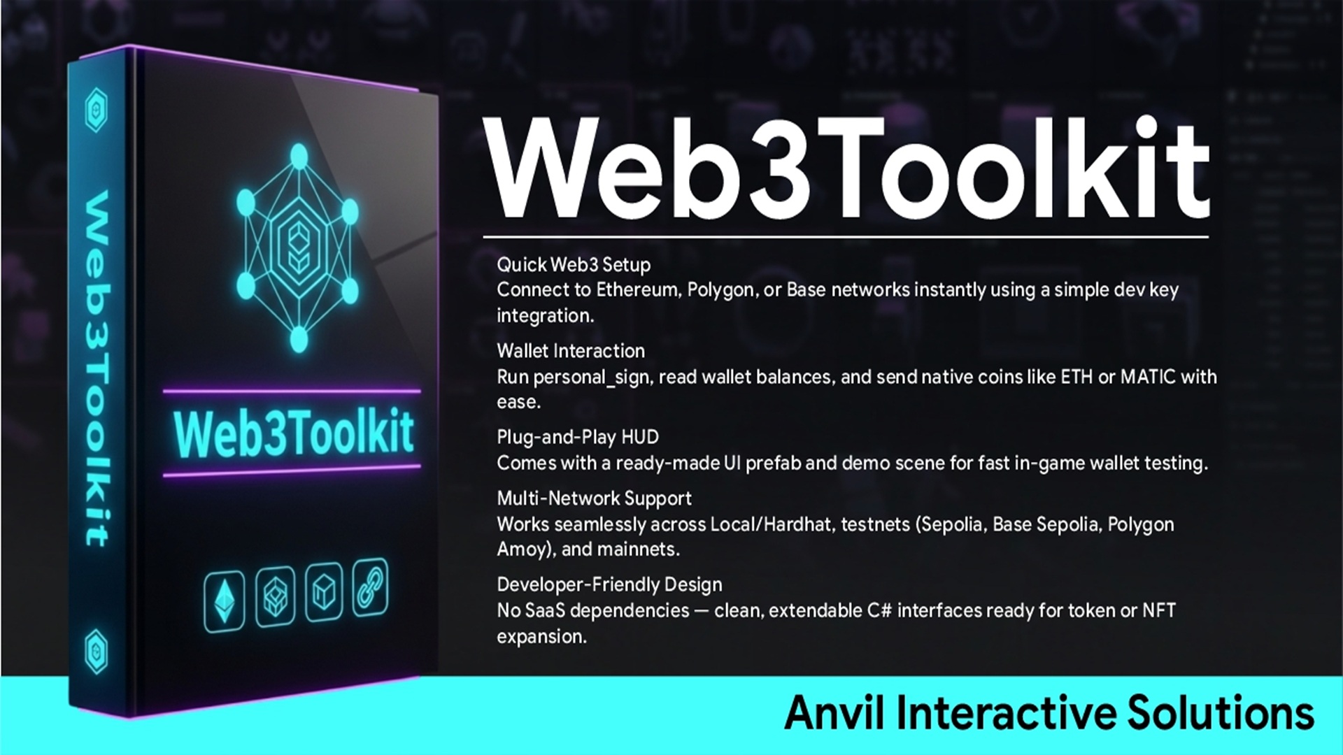 Web3Toolkit — Unity Web3 Toolkit (Local, Testnets & Mainnets) | Fab
