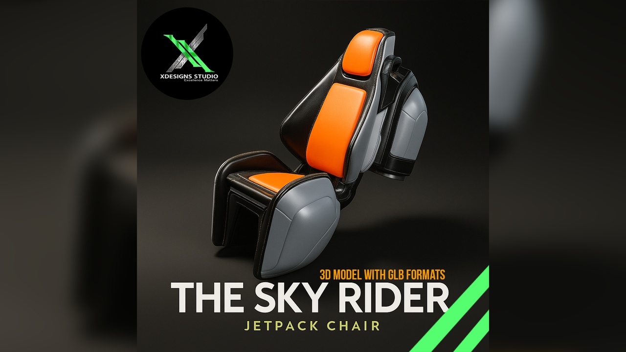 Media 1 for listing 3D Premium Model - Sky Rider Jetpack Chair