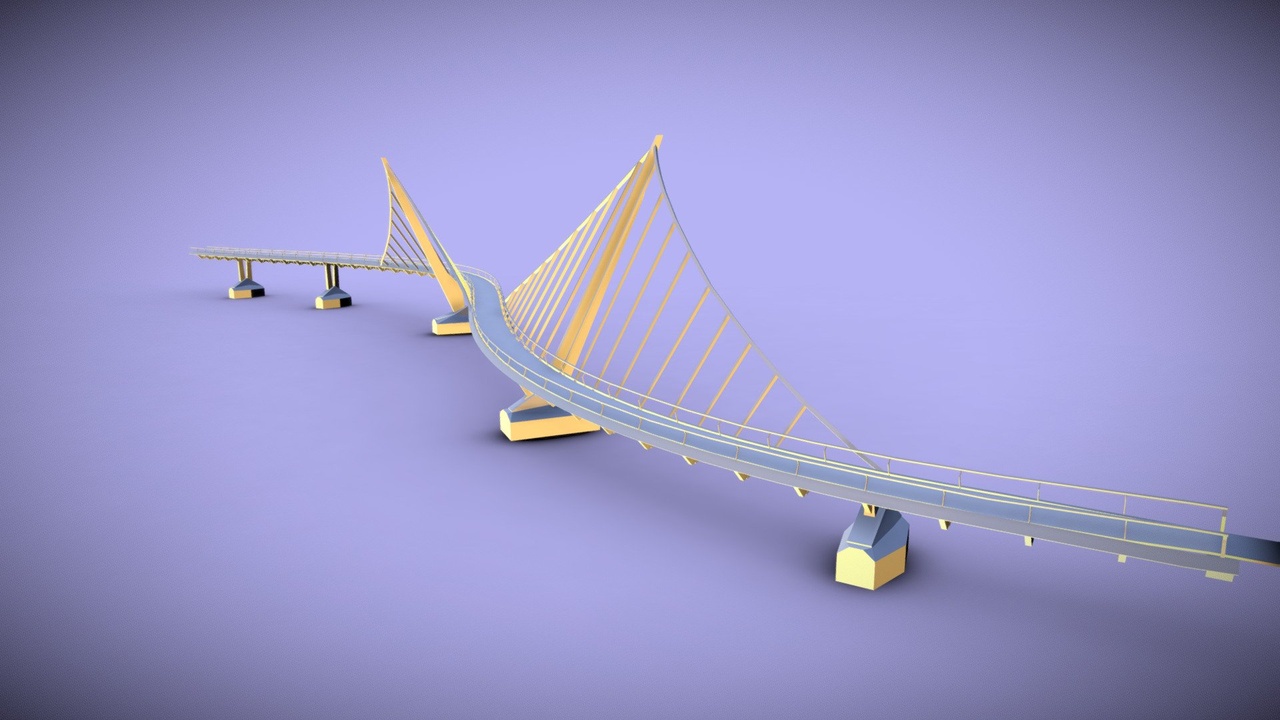 Media 1 for listing Peace Bridge low poly