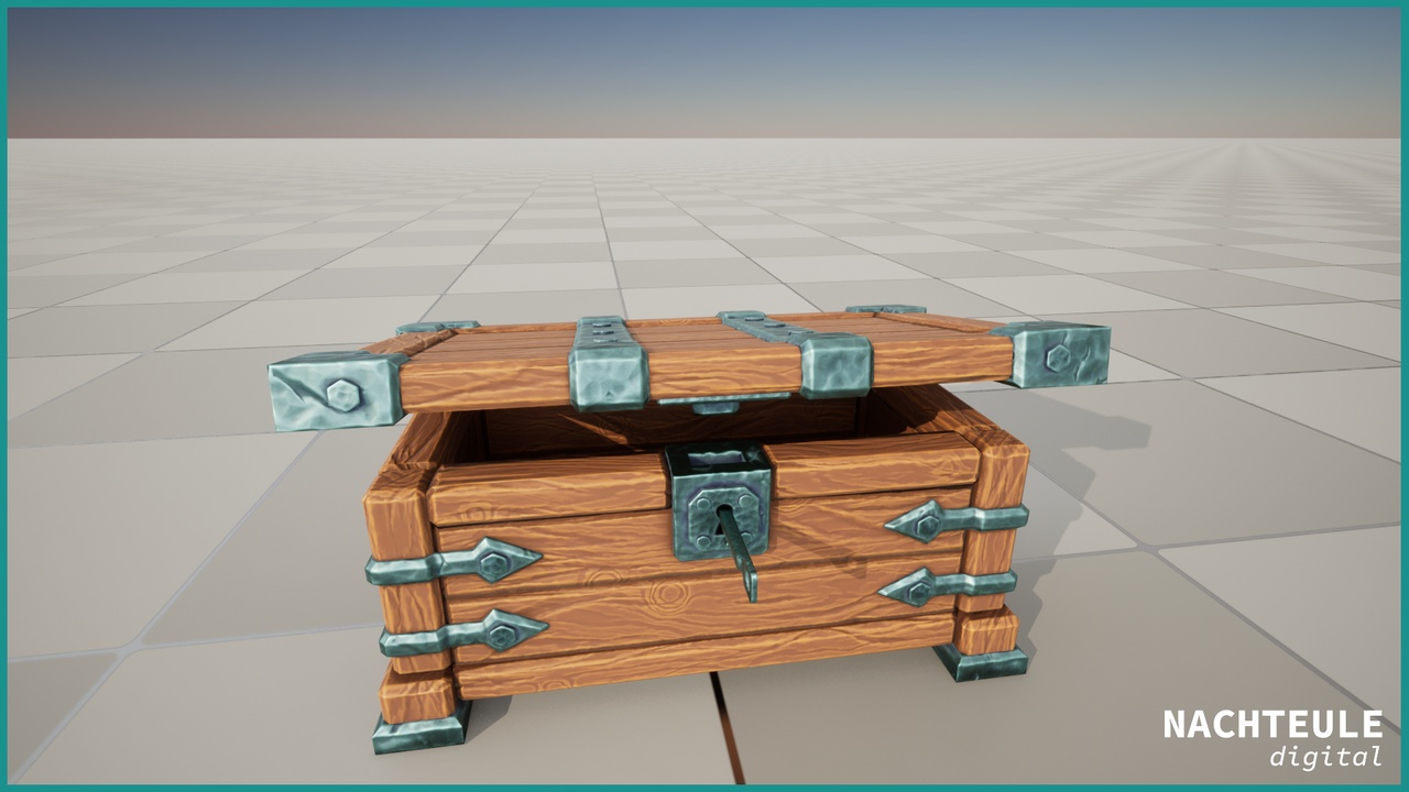 Media 1 for listing Stylized Fantasy Chest - Square