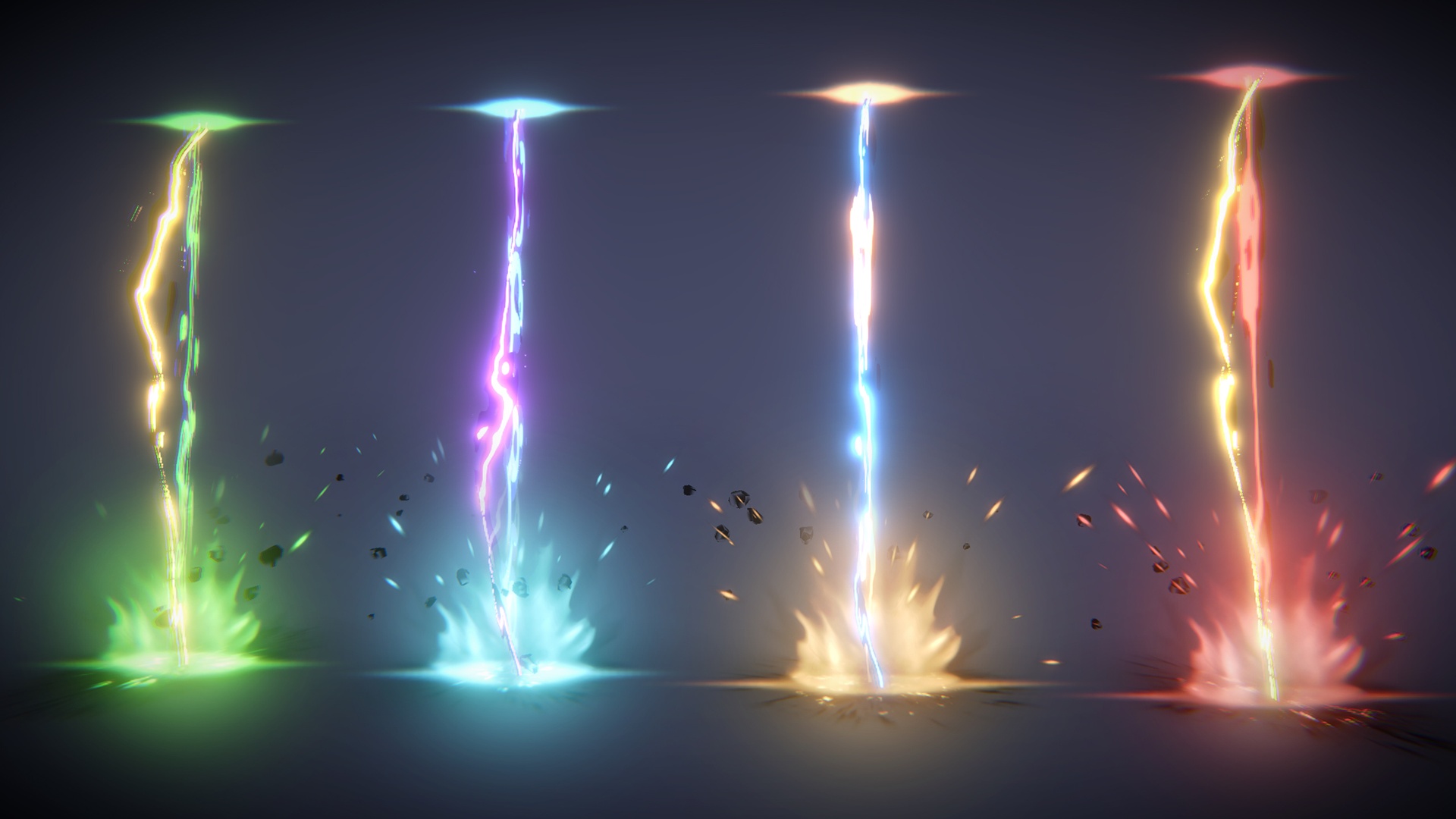 الوسائط 1 للقائمة VFX Graph - Lightning Effects - Vol. 1