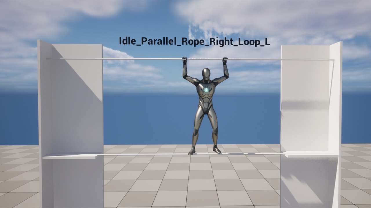 Parkour Parallel Rope Animation | Fab