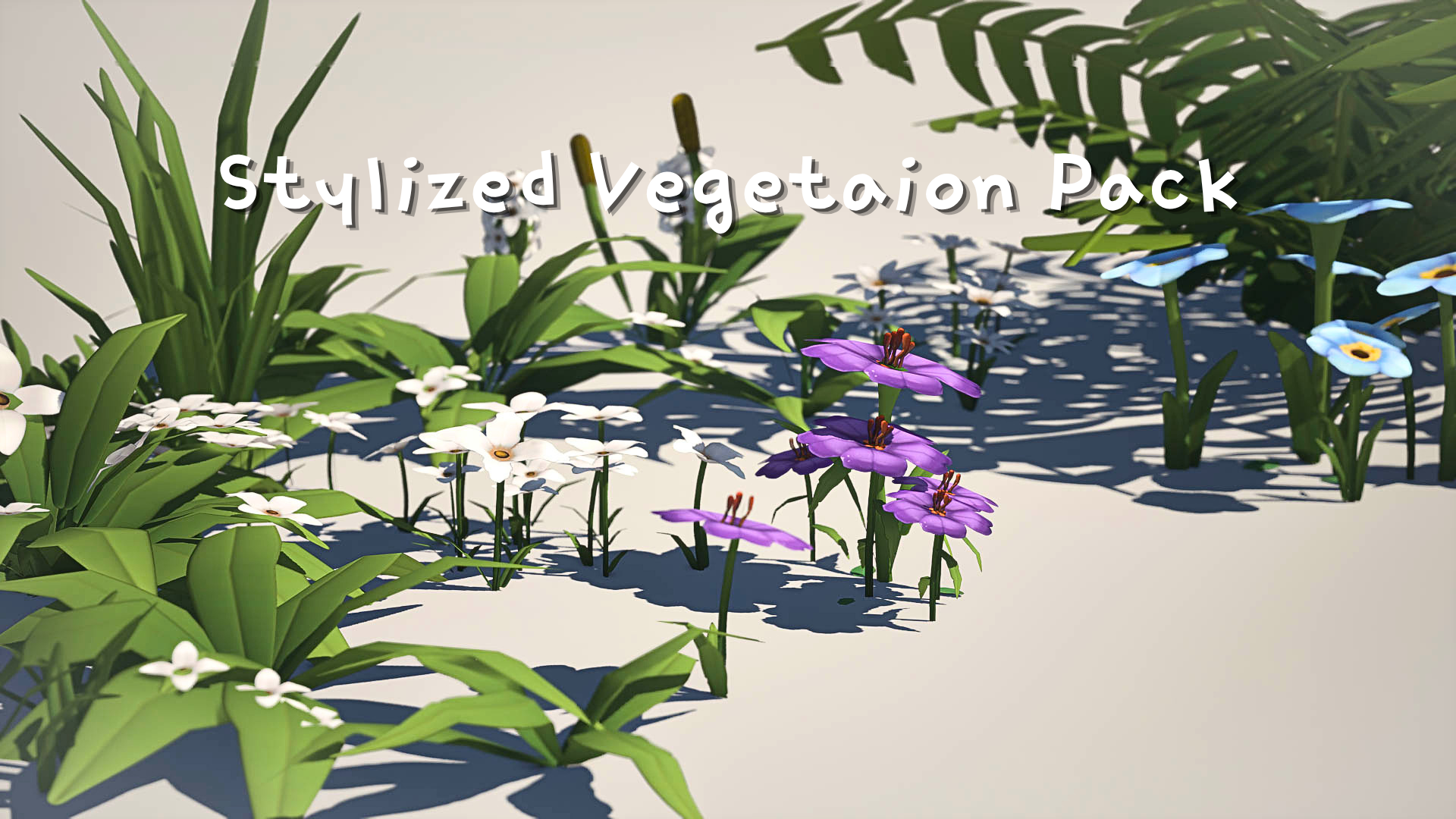 Stylized Flowers & Vegetation Pack | Fab